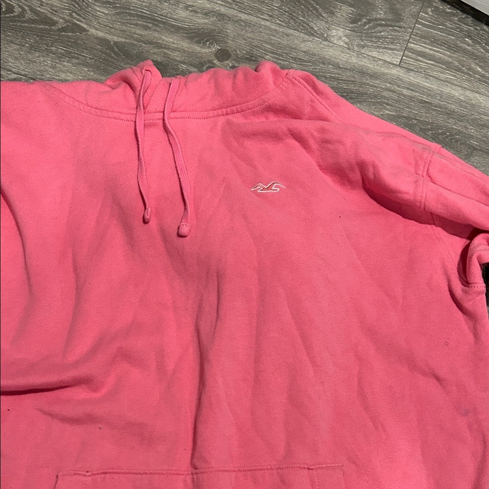Pink Hollister Hoodie with Logo